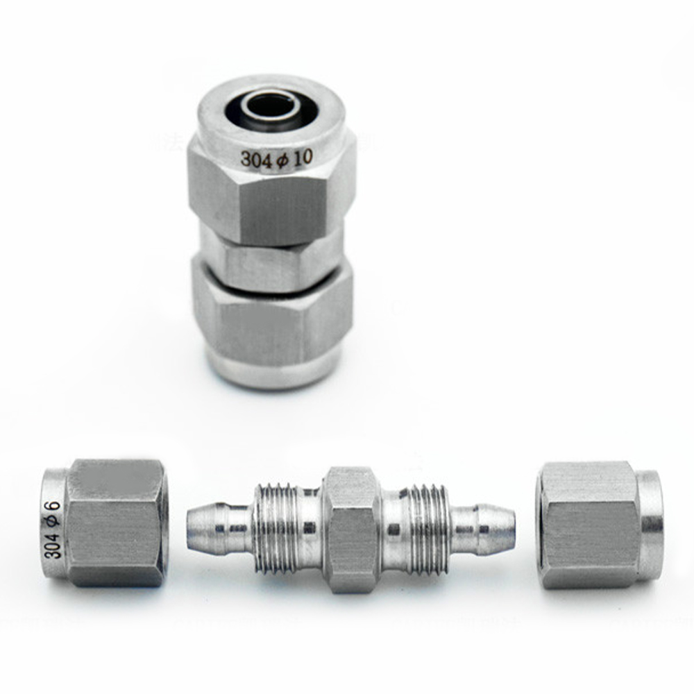 304สแตนเลส Pneumatic Joint ท่อ - Compression Fitting Brass บทวิจารณ์และราคา