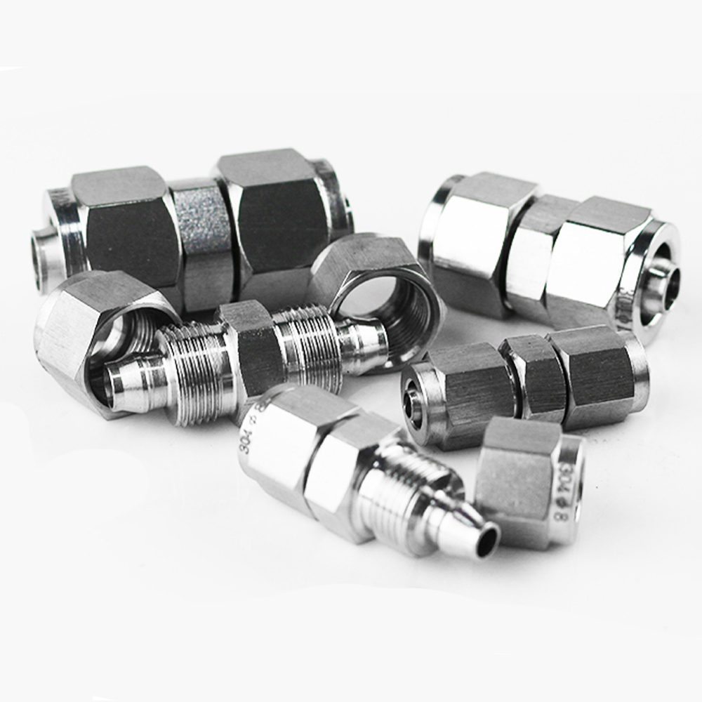 304สแตนเลส Pneumatic Joint ท่อ - Compression Fitting Brass บทวิจารณ์และราคา